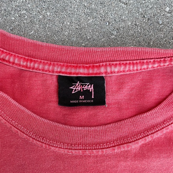 Dark pink stussy long sleeve - Picture 3 of 6